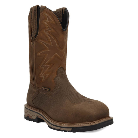 Dan Post Mens Tumbleweed Waterproof Steel Toe Brown Leather Work Boots