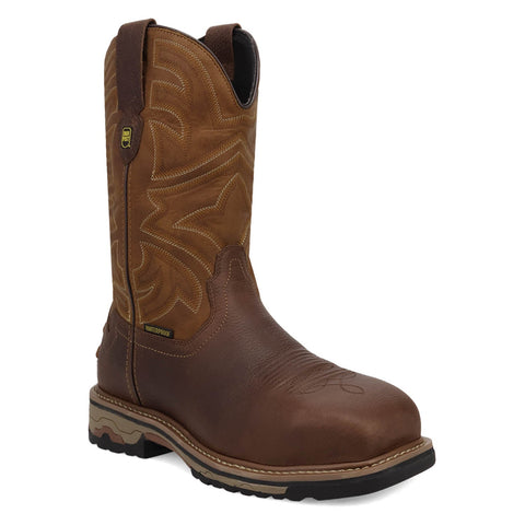 Dan Post Mens Sire Waterproof Steel Toe Brown Leather 11in Work Boots