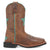 Dan Post Kids Girls Starr Brown Leather Cowboy Boots