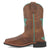 Dan Post Kids Girls Starr Brown Leather Cowboy Boots