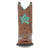 Dan Post Kids Girls Starr Brown Leather Cowboy Boots