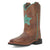 Dan Post Kids Girls Starr Brown Leather Cowboy Boots