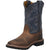 Dan Post Kids Boys Rust/Blue Brantley 8in Square Cowboy Boots Leather