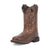 Dan Post Youth Unisex Lil Dawson Brown Leather Cowboy Boots