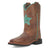 Dan Post Youth Girls Starr Brown Leather Cowboy Boots