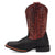 Dan Post Kids Unisex Dexter Black/Red Leather Cowboy Boots