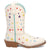 Dan Post Kids Girls Starlett White Multi Leather 8in Cowboy Boots