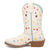 Dan Post Kids Girls Starlett White Multi Leather 8in Cowboy Boots