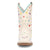 Dan Post Kids Girls Starlett White Multi Leather 8in Cowboy Boots