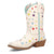 Dan Post Kids Girls Starlett White Multi Leather 8in Cowboy Boots