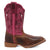 Dan Post Youth Girls Salina Tan/Pink Leather Cowboy Boots