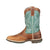 Durango Womens Emerald/Tan Leather Ultralite Saddle Cowboy Boots