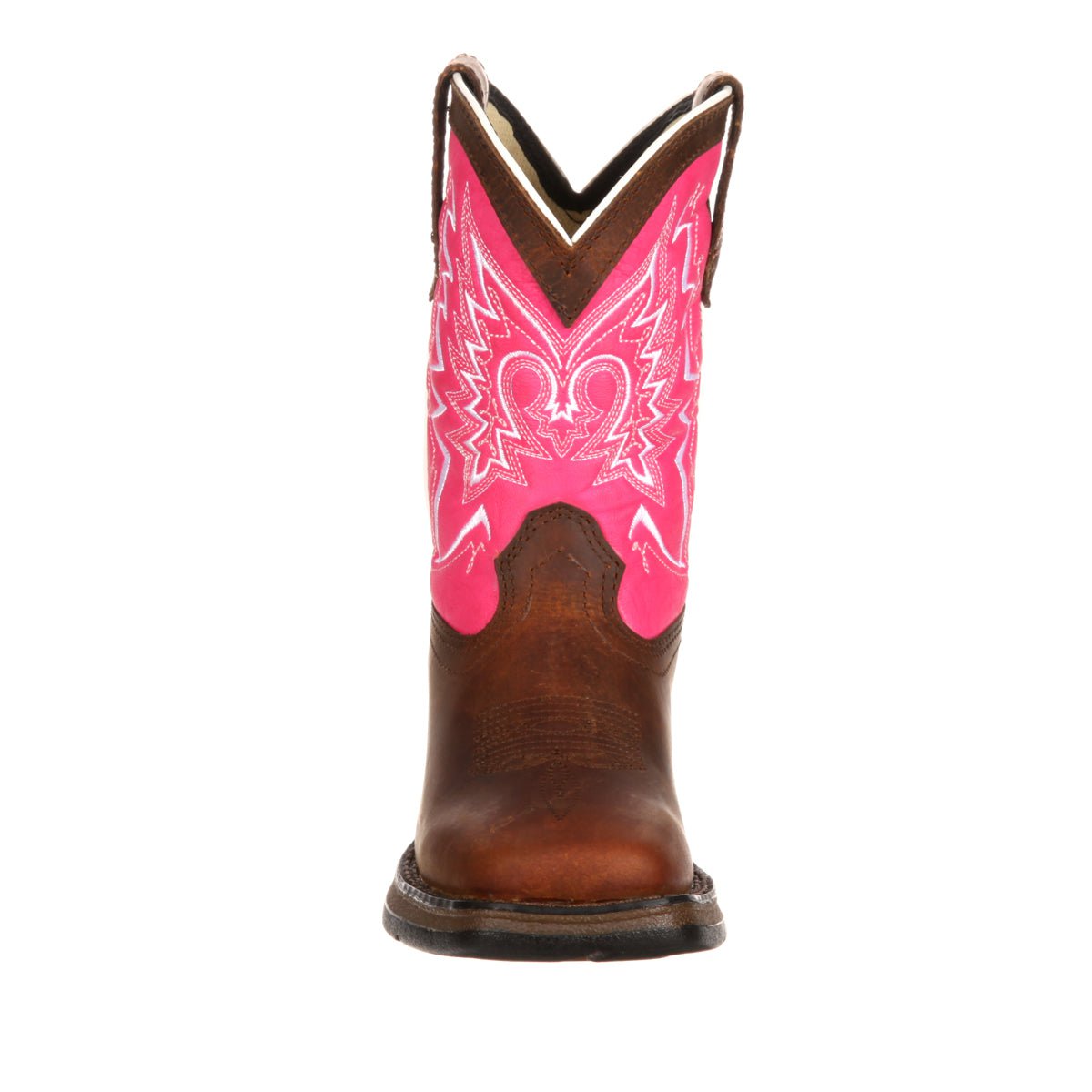 Lil Durango Kids Girls Pink Leather Let Love Fly Western Cowboy Boots The Western Company