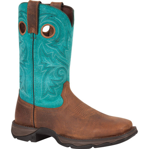 Lady Rebel by Durango Womens Turquoise Leather Bar None Cowboy Boots ...