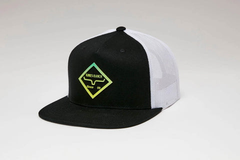 Kimes Ranch Unisex Diamond Dogs Black Cotton Twill Trucker Cap