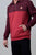 Kimes Ranch Mens Diamond Head Burgundy/Red Cotton Blend 1/4 Zip Sweater