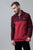 Kimes Ranch Mens Diamond Head Burgundy/Red Cotton Blend 1/4 Zip Sweater