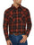 Ely and Walker Mens Western Brawny Flannel Rust 100% Cotton L/S Shirt
