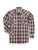 Ely and Walker Mens Western Plaid Snap Blue Poly/Cotton L/S Shirt