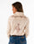 Cowgirl Tuff Womens Pullover Button-Up Cream Poly/Rayon L/S Shirt