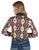 Cowgirl Tuff Womens Earth Tone Pullover Aztec Polyester L/S Shirt