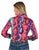 Cowgirl Tuff Womens Snakeskin Pullover Multi-Color Polyester L/S Shirt