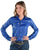 Cowgirl Tuff Womens Mid-Weight Snake Blue Polyester L/S Shirt