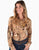 Cowgirl Tuff Womens Mid-Weight Leopard Tan Polyester L/S Shirt