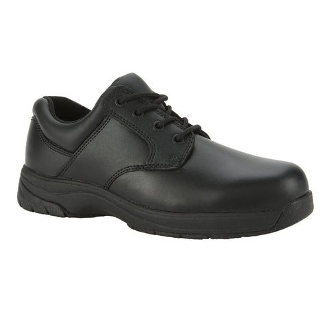 Rocky Mens Black Leather 911 Plain Toe Oxford Shoes 6W