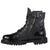 Rocky Mens Black Leather Lightweight 7in Side Zipper Jump Duty Boots