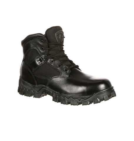 Rocky Womens Black Leather 6in WP Alphaforce Duty Boots