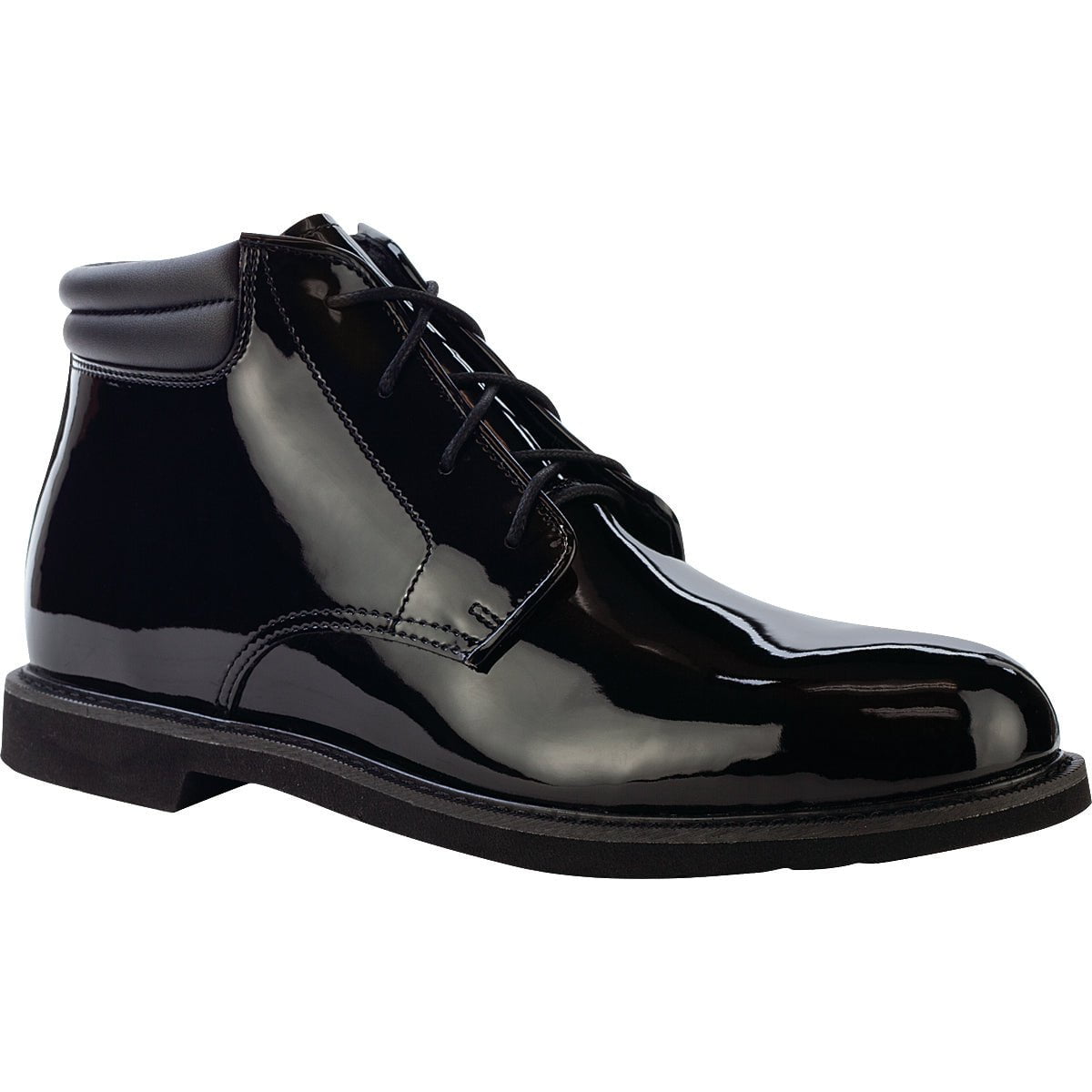 mens dress chukka boots black Rocky Mens Black Leather Duty Formal Boots Dress High Gloss Chukka – The Western Company