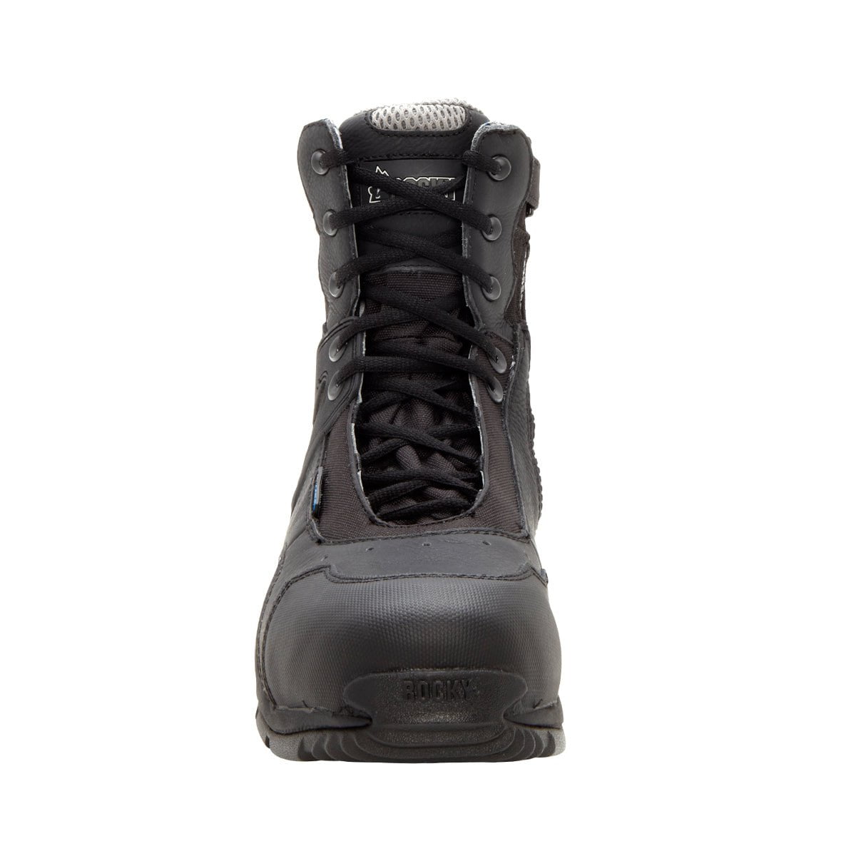 Rocky 1st Med Mens Black Leather Carbon Fiber Toe Zip WP EMT Boots ...