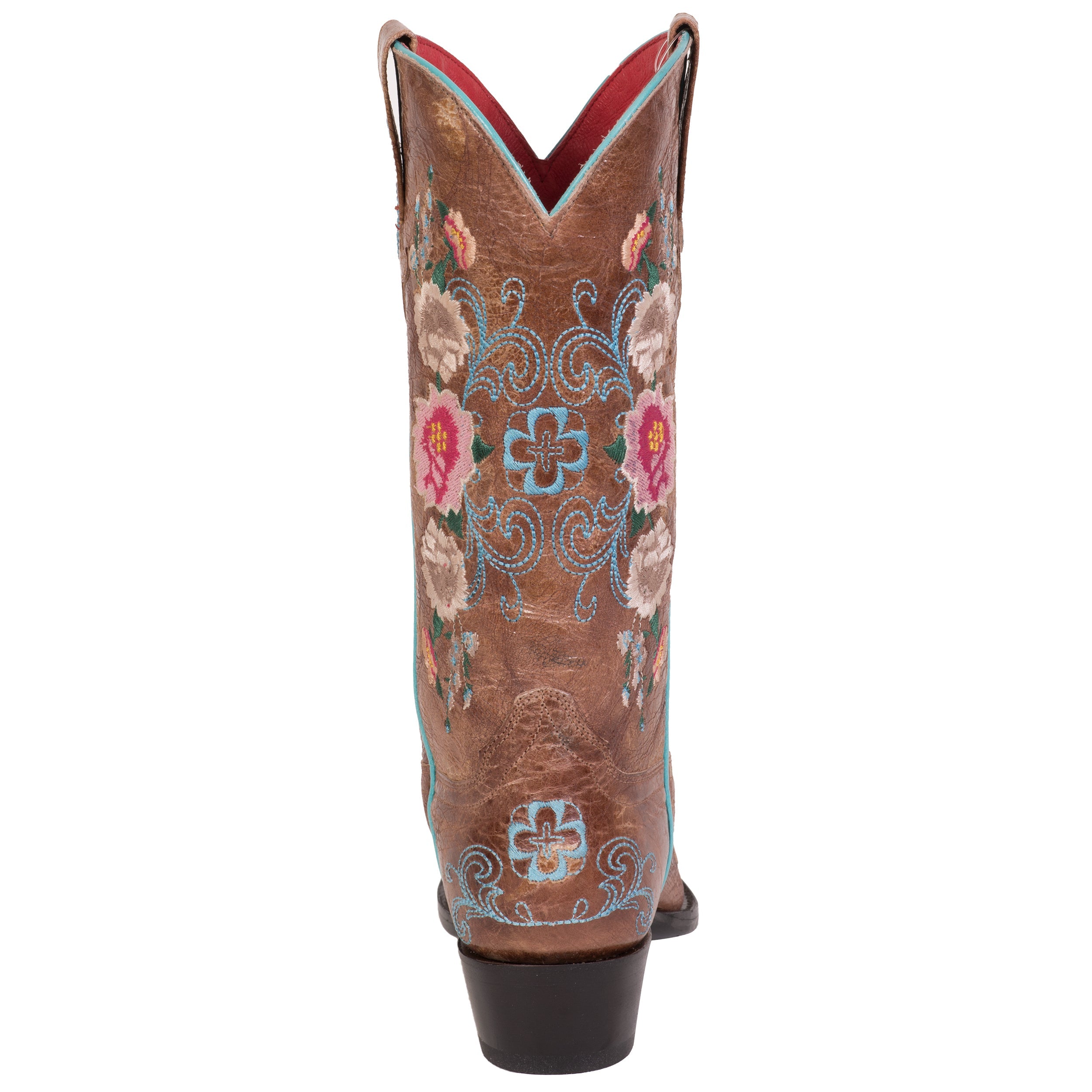 Macie Bean Womens Rose Garden Honey Bunch Leather Cowboy Boots The Western Company