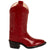 Old West Red Childrens Girls Corona Leather J Toe Cowboy Western Boots 2 D