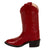 Old West Red Childrens Girls Corona Leather J Toe Cowboy Western Boots 2 D