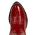 Old West Red Childrens Girls Corona Leather J Toe Cowboy Western Boots 2 D