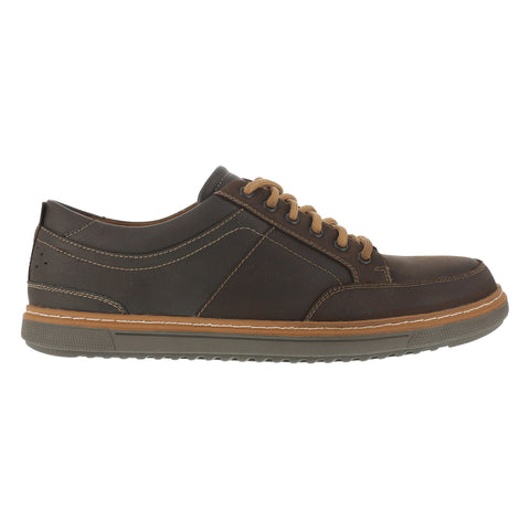 Florsheim Mens Brown Faux Leather Oxford Shoes Gridley Casual ST 12 D