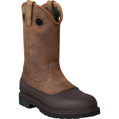 Georgia MudDog Mens Mississippi Brown Leather Pull On Work Boots
