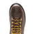 Georgia Mens Chocolate Leather Waterproof Low Heel Logger Boots