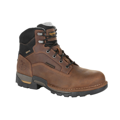 Georgia Mens Brown Leather Eagle One WP ST Work Boots