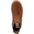 Georgia Womens Side Zip Romeo Brown Leather Chelsea Boots