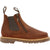 Georgia Womens Side Zip Romeo Brown Leather Chelsea Boots
