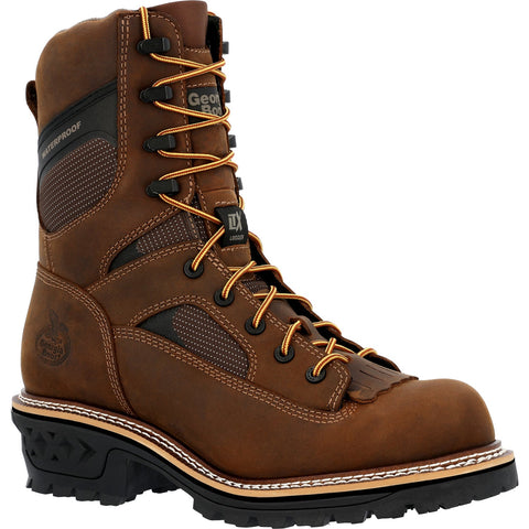Georgia Mens LTX Logger WP Crazy Horse Leather Work Boots