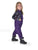 Cowgirl Tuff Girls Tuck-In Purple Nylon Bib Overall