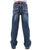 Cowgirl Tuff Kids Girls Pink Sparkles Medium Wash Cotton Blend Jeans