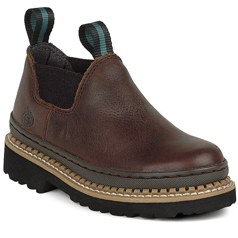 Georgia Kids Boys Soggy Brown Leather Little Giant Romeo Slip On Shoes