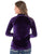 Cowgirl Tuff Womens Quarter Zip Cadet Purple Polyester L/S T-Shirt
