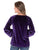 Cowgirl Tuff Womens Velvet Purple Polyester L/S Blouse