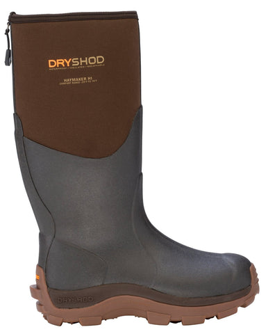 Dryshod Mens Open Vertical Blanket Brown Acrylic Farm Work Boots